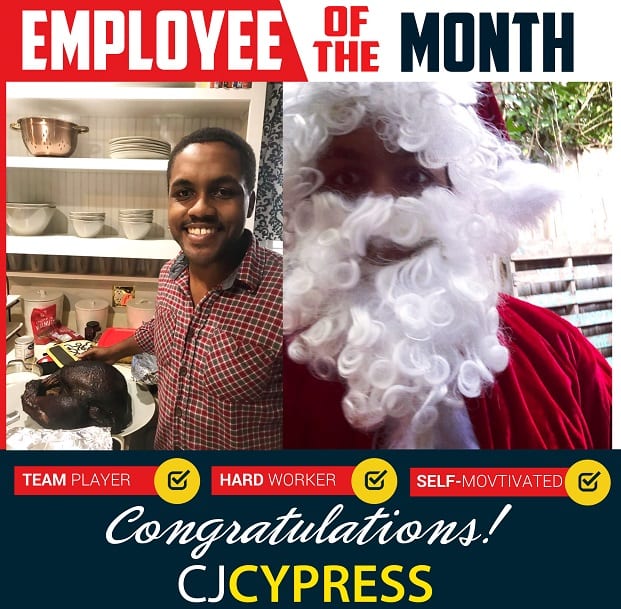 Employee of the Month – December 2018